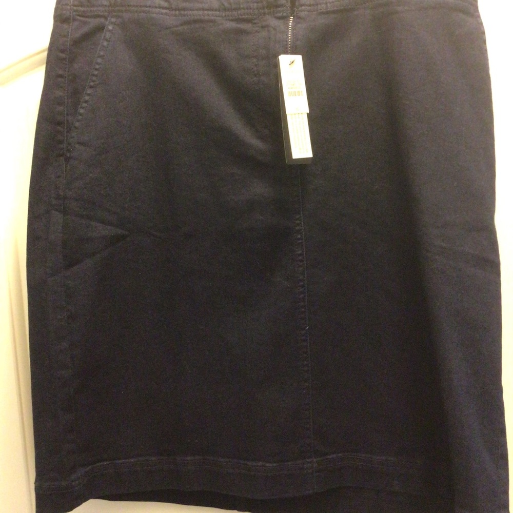 Talbots Dark blue denim skirt